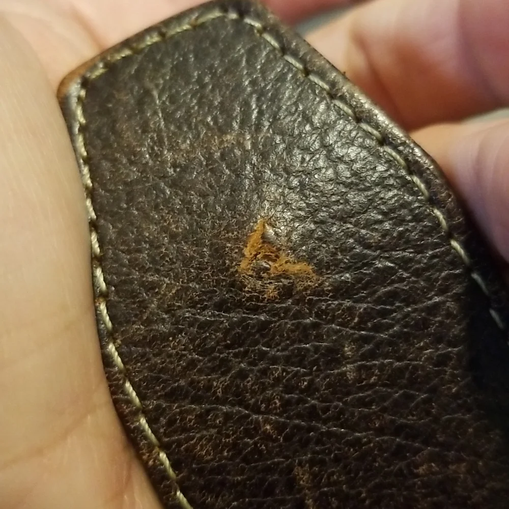 Brown Leather belt size 40 unisex